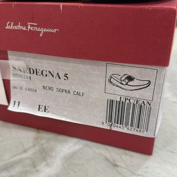 Salvatore Ferragamo Sardegna Nero Sopra Calf Loafers - EE  display picture 1